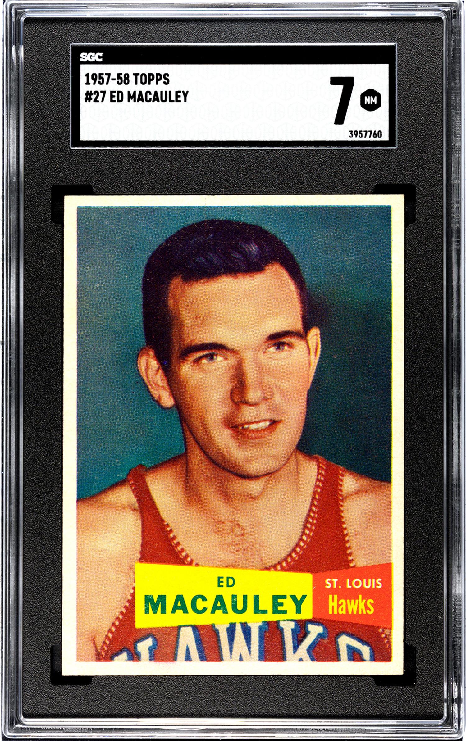A Group of 1957 Topps Hall of Fame Rookie Basketball Cards
