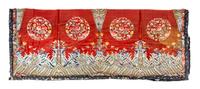 A Chinese Embroidered Silk Panel 79 x 32 inches. — 19TH CENTURY