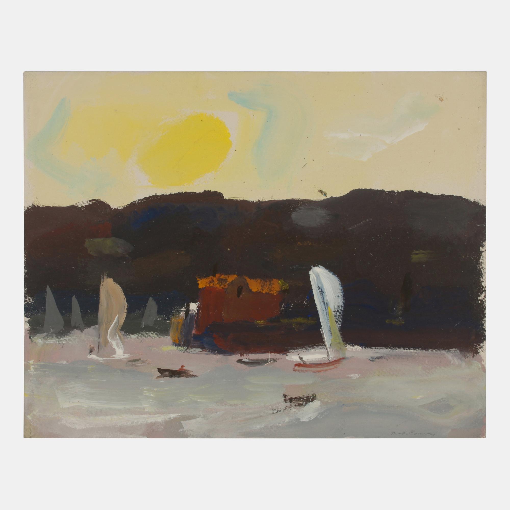 Nine works: Untitled Coastal Scenes