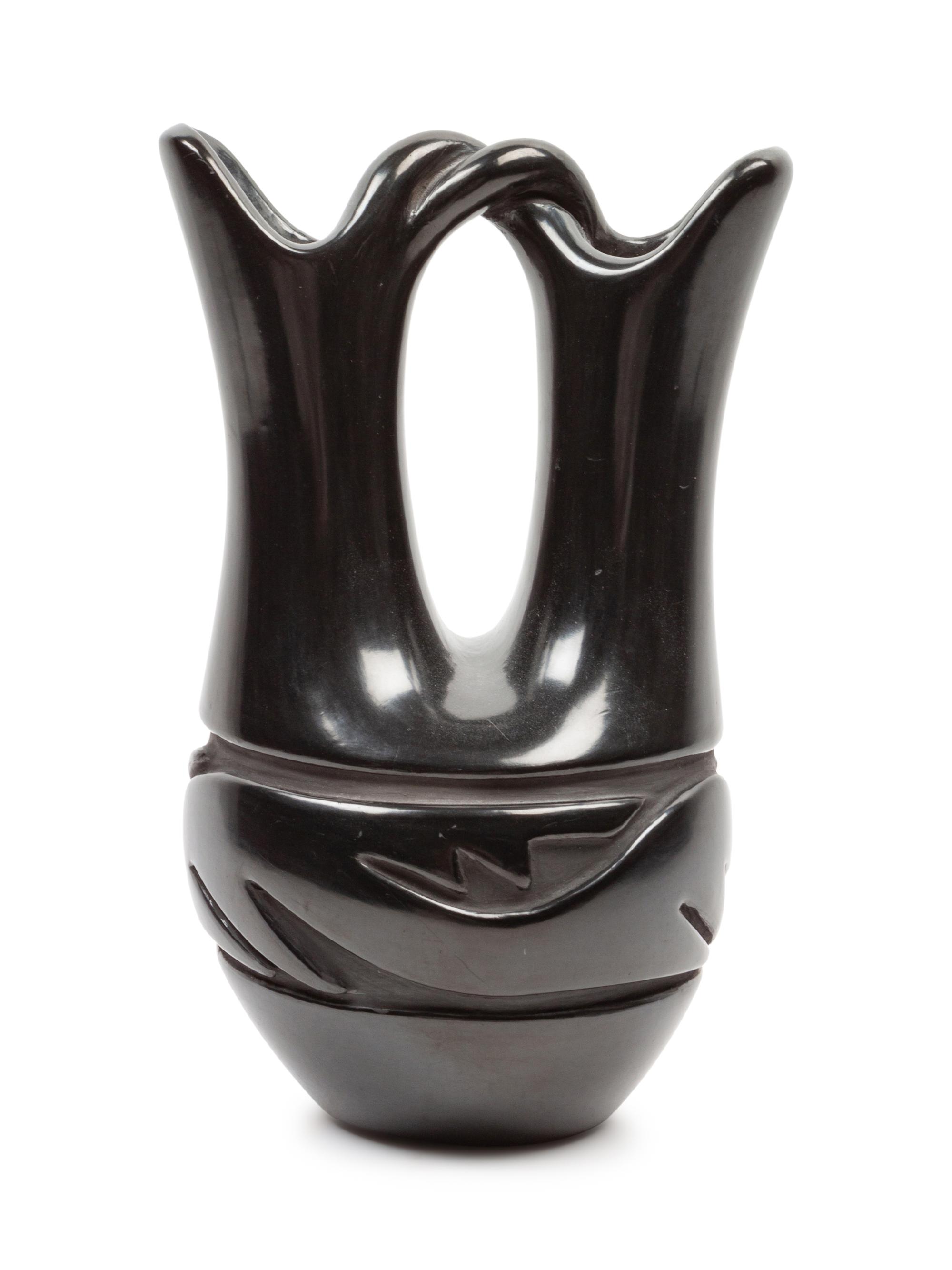 Blackware Wedding Vase