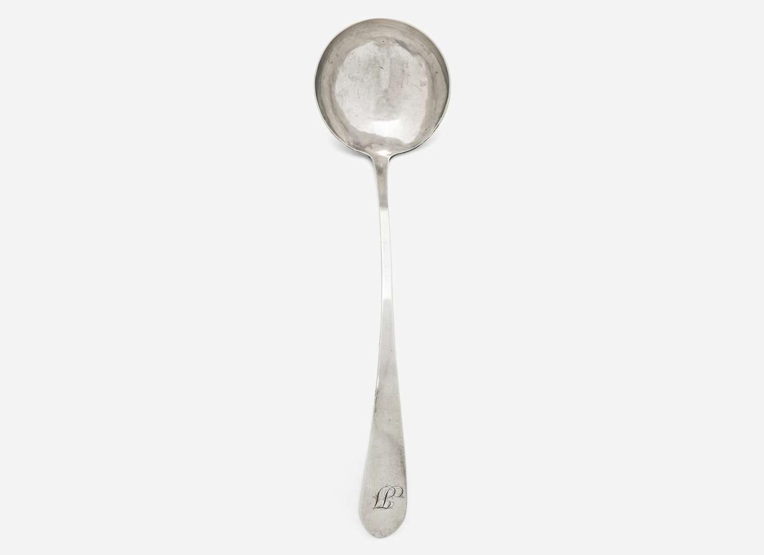 A silver punch ladle, Houghton Perkins (1735-1778), Boston, MA, circa 1760