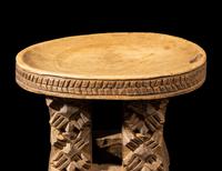 Two African Wood Stools