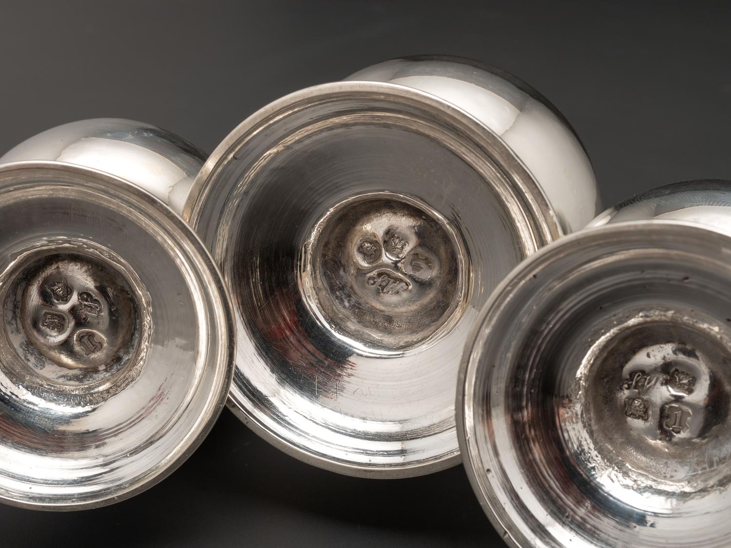 A George II Silver Cruet Set