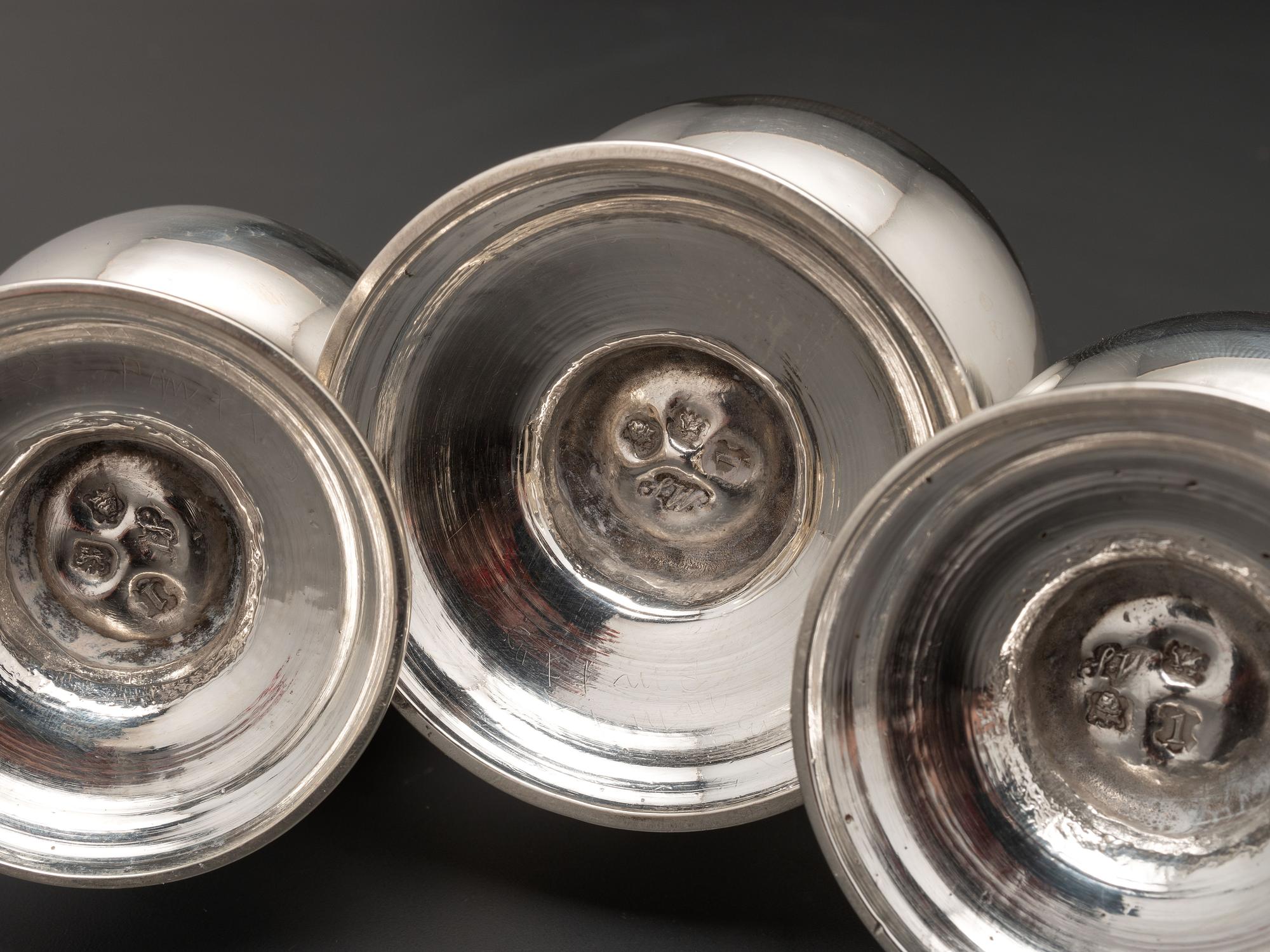 A George II Silver Cruet Set