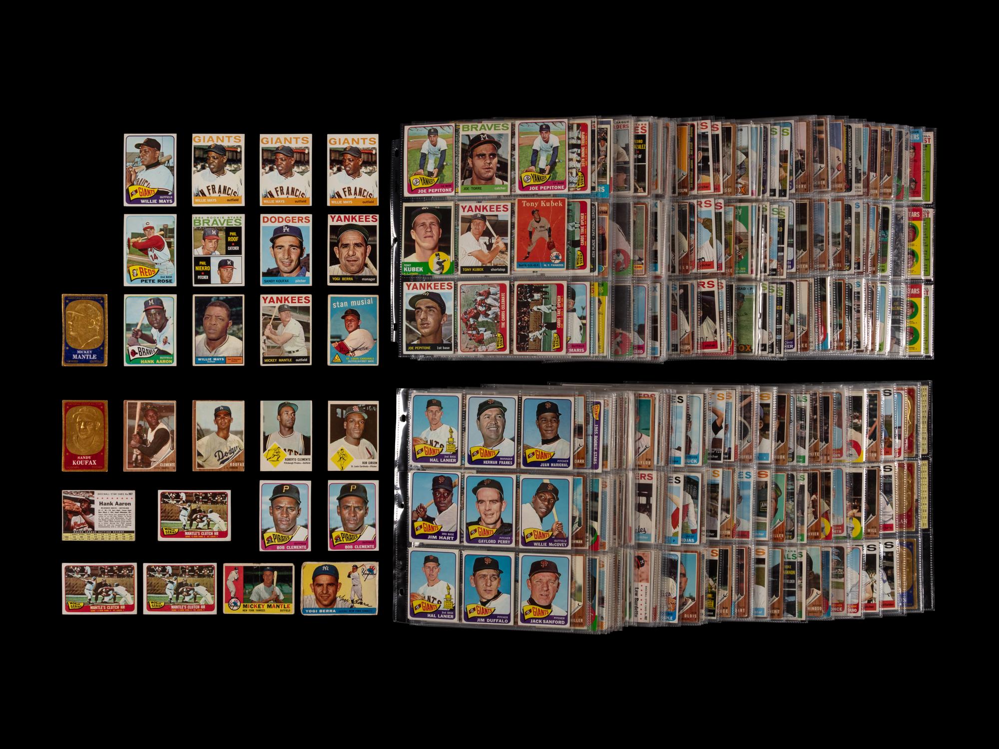 A Collection of Assorted 1960s Baseball Cards Including Mickey Mantle and Multiple Hall of Famers