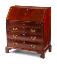 A George III Inlaid Mahogany Slant-Front Desk — 19TH CENTURY
