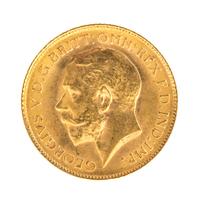 Great Britain (1914 CE), Gold Half Sovreign — Gold Half Sovereign