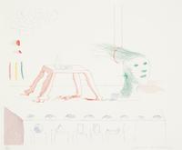 David Hockney (British, b. 1937) — A Moving Still Life (from The Blue Guitar, 1976-77)