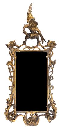 A George III Style Giltwood Mirror 52 x 24 inches. — 19TH CENTURY