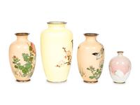 Four Cloisonné Vases
