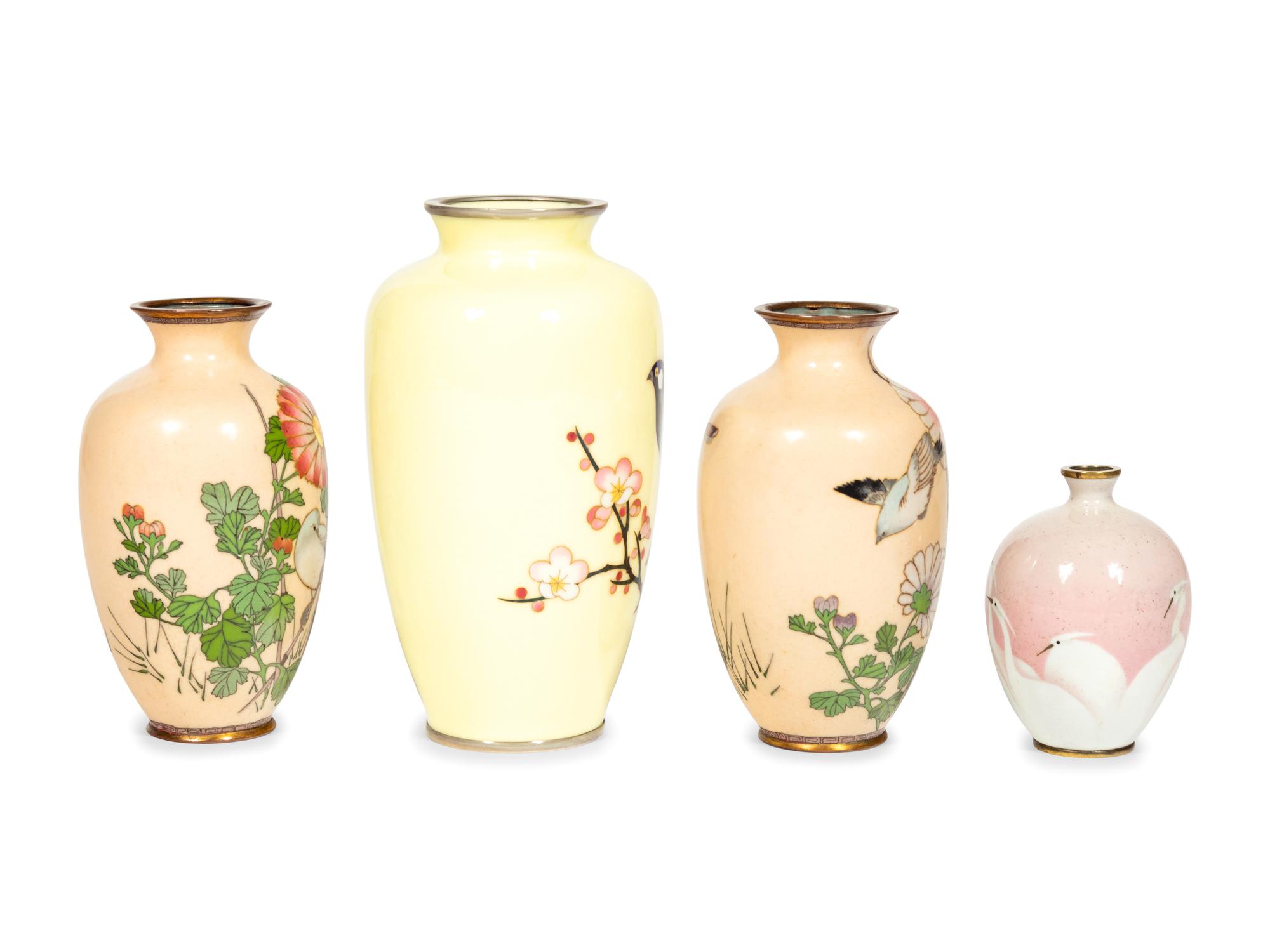 Four Cloisonné Vases