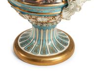 A Pair of Sèvres Style Porcelain Urns