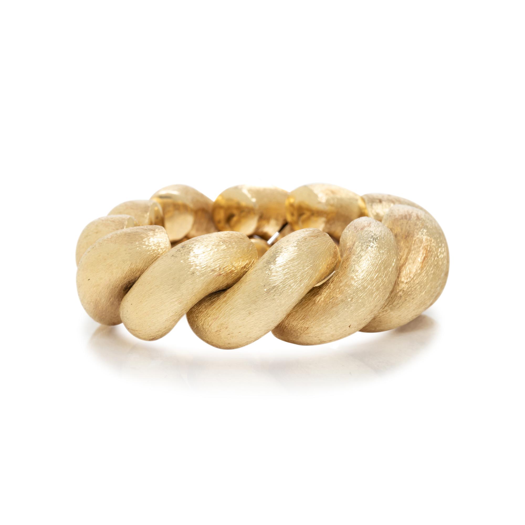 HAMMERMAN BROTHERS, YELLOW GOLD BRACELET
