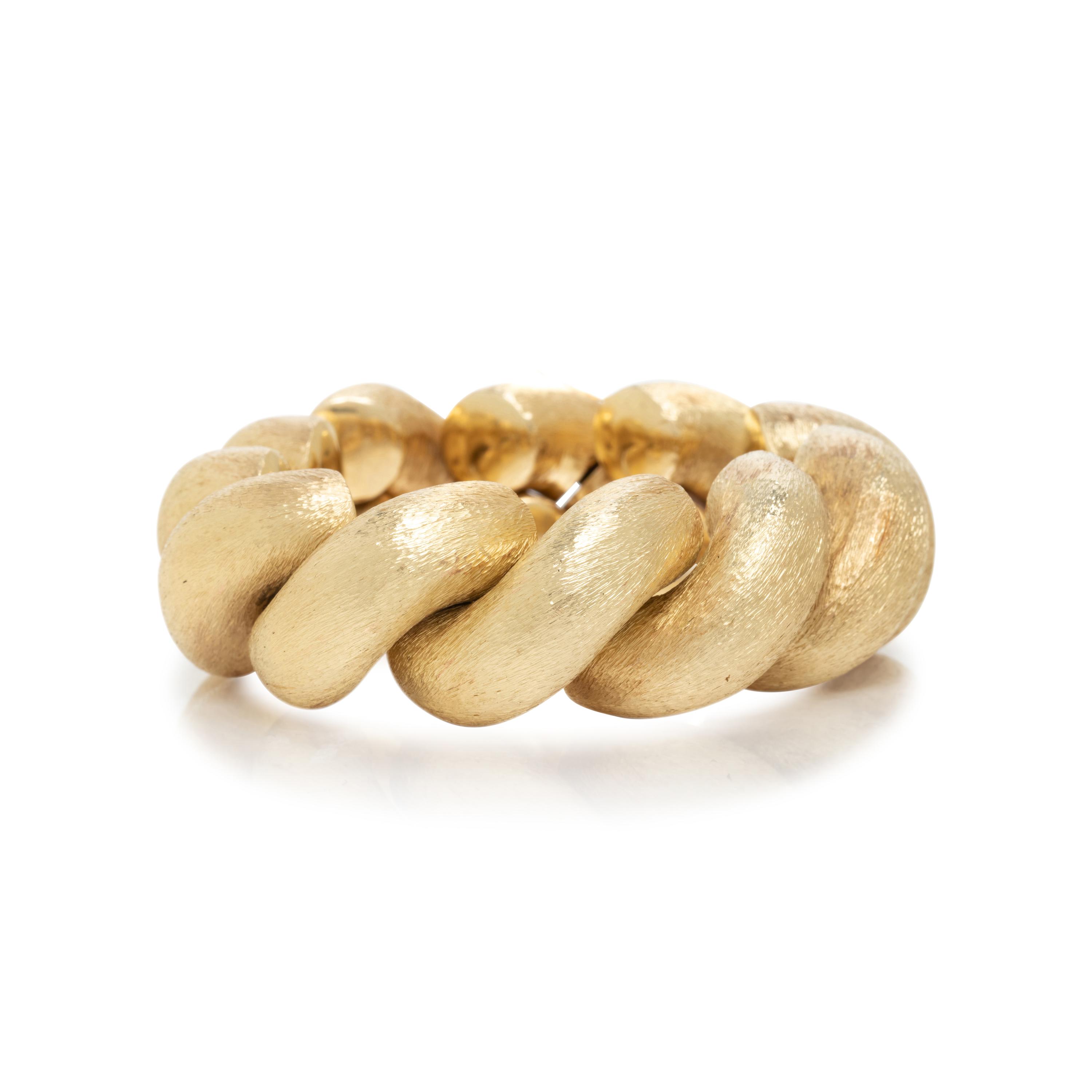 HAMMERMAN BROTHERS, YELLOW GOLD BRACELET
