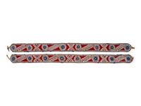 Choctaw Beaded Strips, Pair