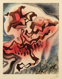 Salvador Dalí, (Spanish, 1904–1989), Though I walk through the valley, from The Aliyah Suite, 1968