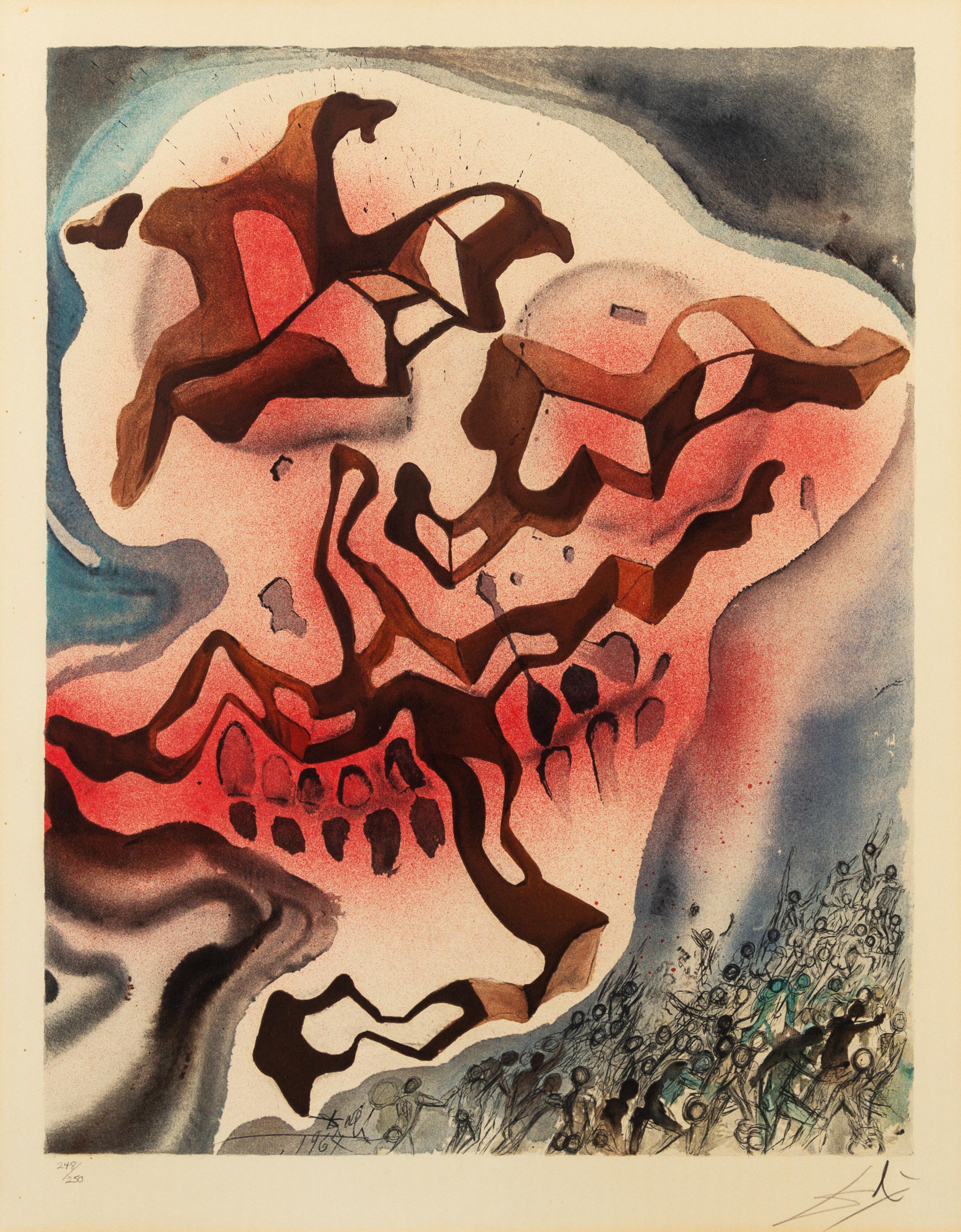 Salvador Dalí, (Spanish, 1904–1989), Though I walk through the valley, from The Aliyah Suite, 1968