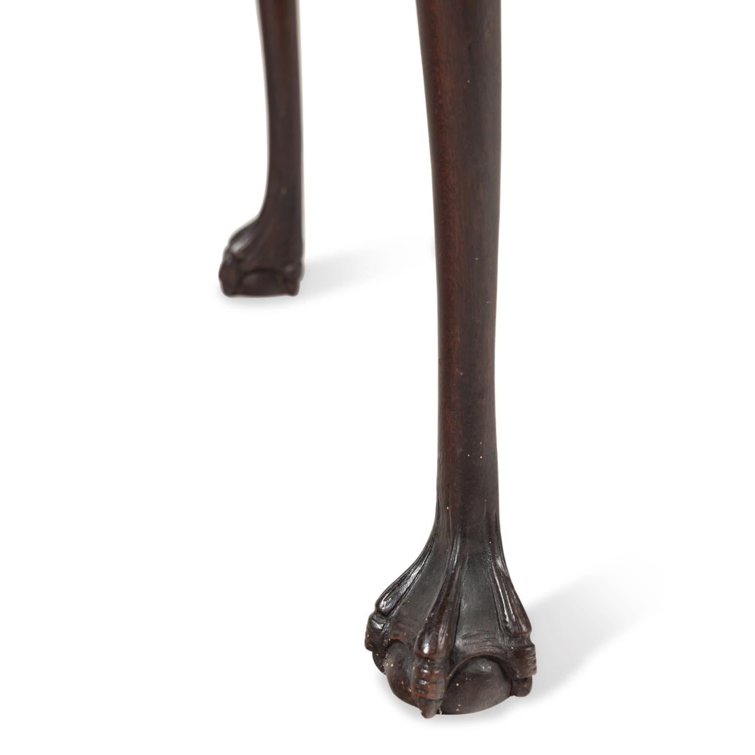 A George II Walnut and Mahogany Tea Table