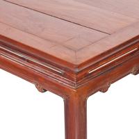 An Impressive Chinese Huanghuali and Hardwood Painting Table, Hua'An, 18th/Early 19th Century 清中期 黃花梨拼硬木有束腰如意纹大畫案