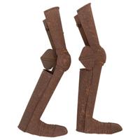 Pair of 19th Century Victorian-Style Plated Leg Armor