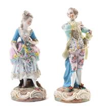 A Pair of Continental Porcelain Figures Height 9 inches. — LIKELY SAMSON, 19TH/20TH CENTURY