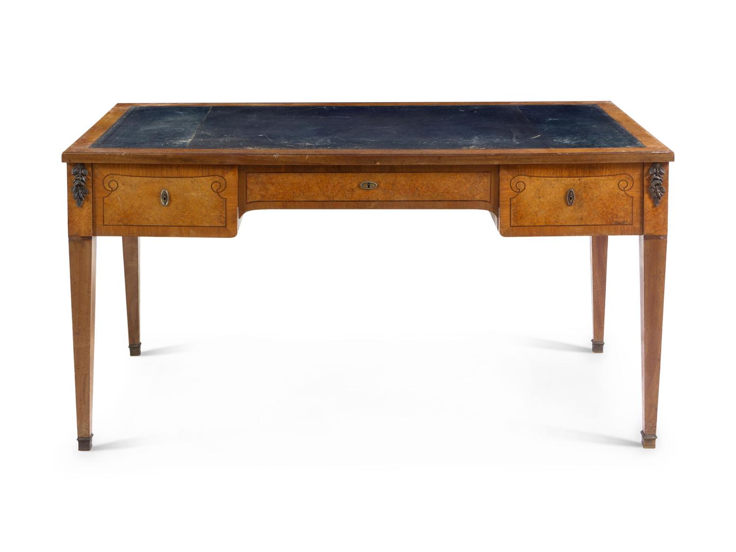 A Continental Birdseye Maple Writing Desk