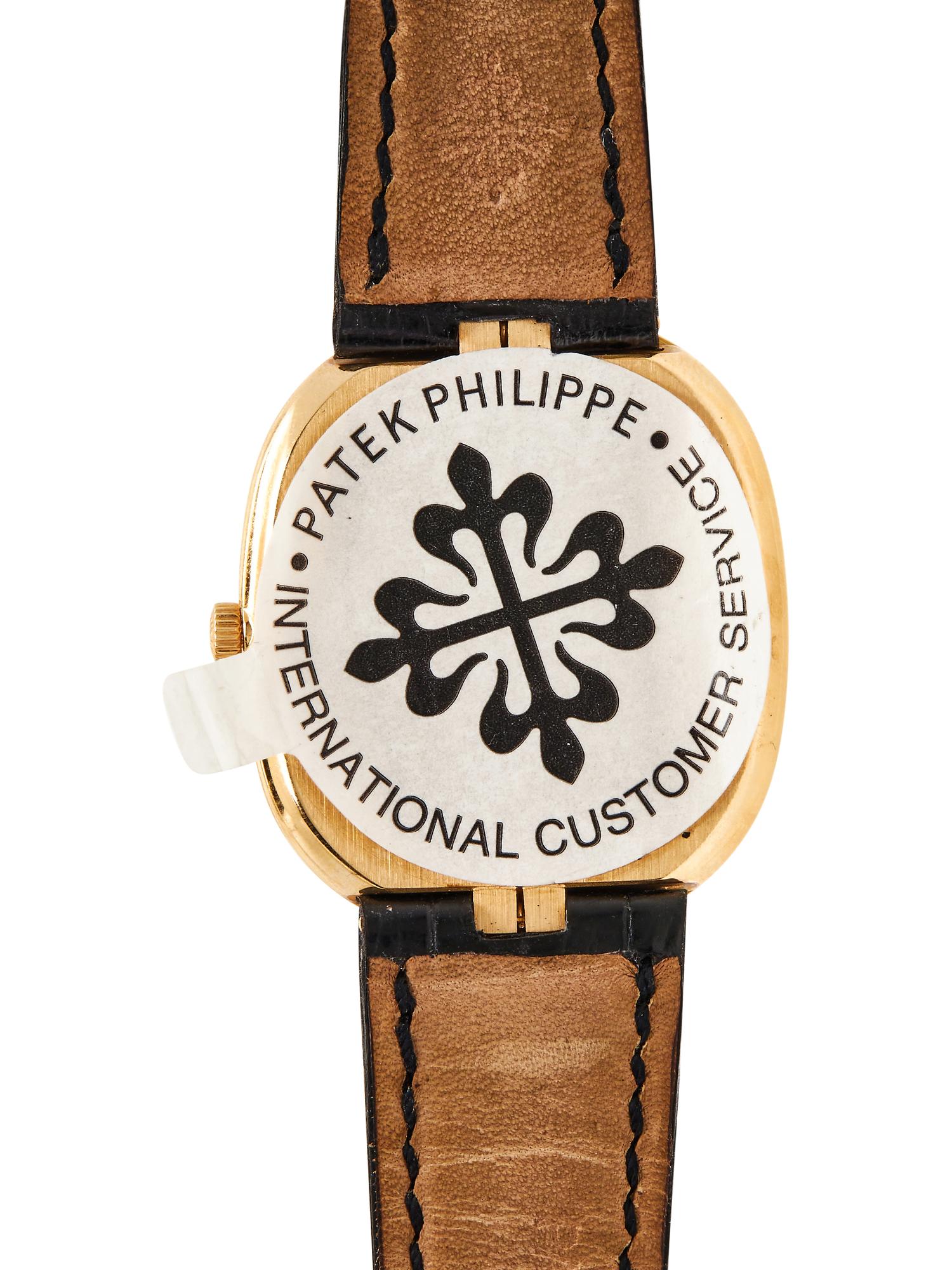 PATEK PHILIPPE, REF. 3838J 18K YELLOW GOLD 'ELLIPSE' WATCH