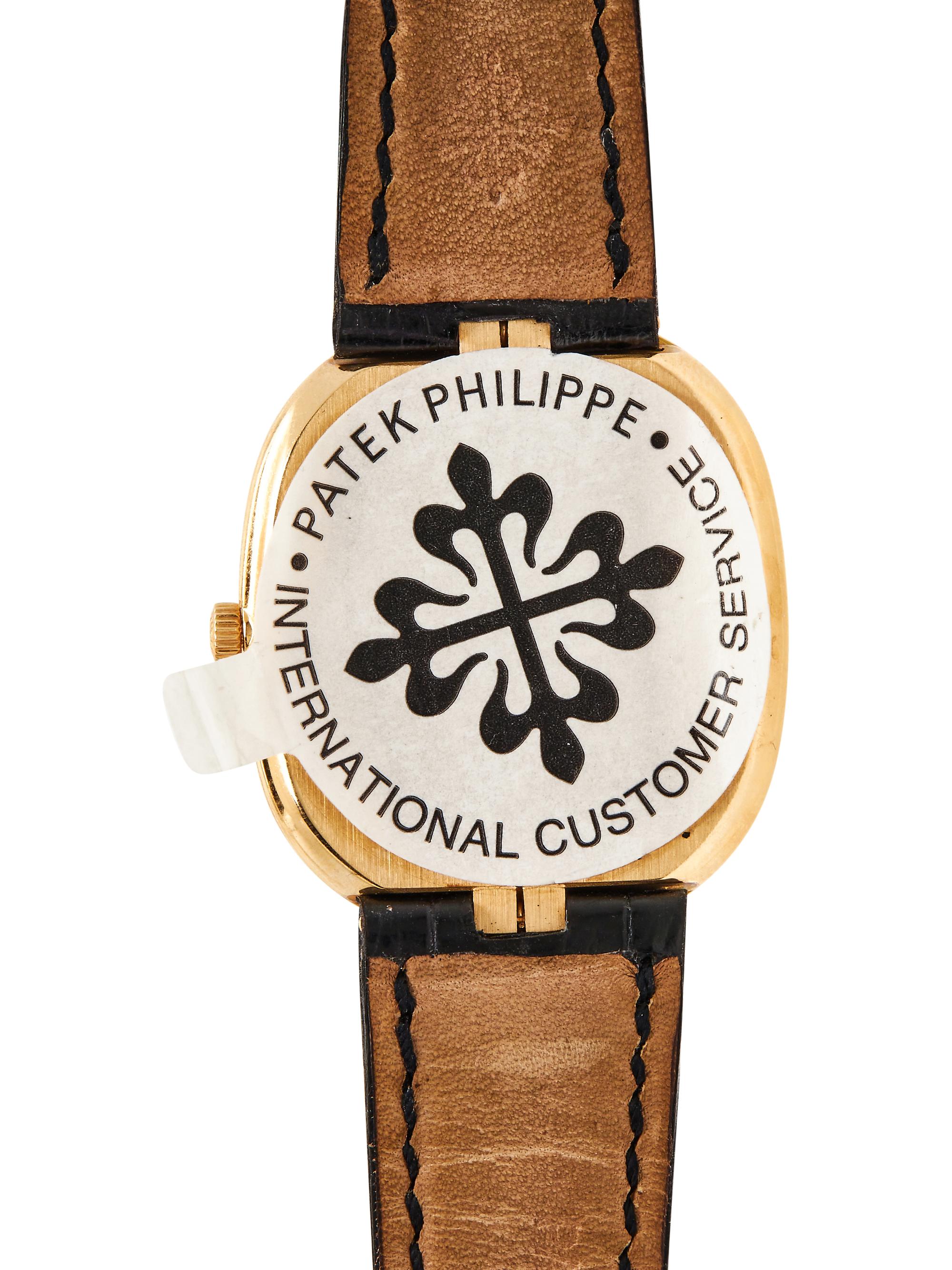 PATEK PHILIPPE, REF. 3838J 18K YELLOW GOLD 'ELLIPSE' WATCH