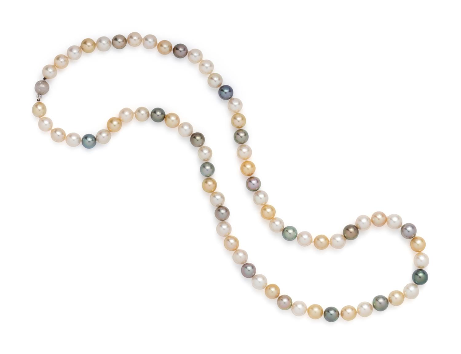 MULTICOLOR CULTURED SOUTH SEA PEARL NECKLACE
