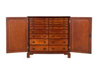 An English Mahogany Collector’s Cabinet