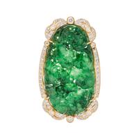 JADE AND DIAMOND PENDANT