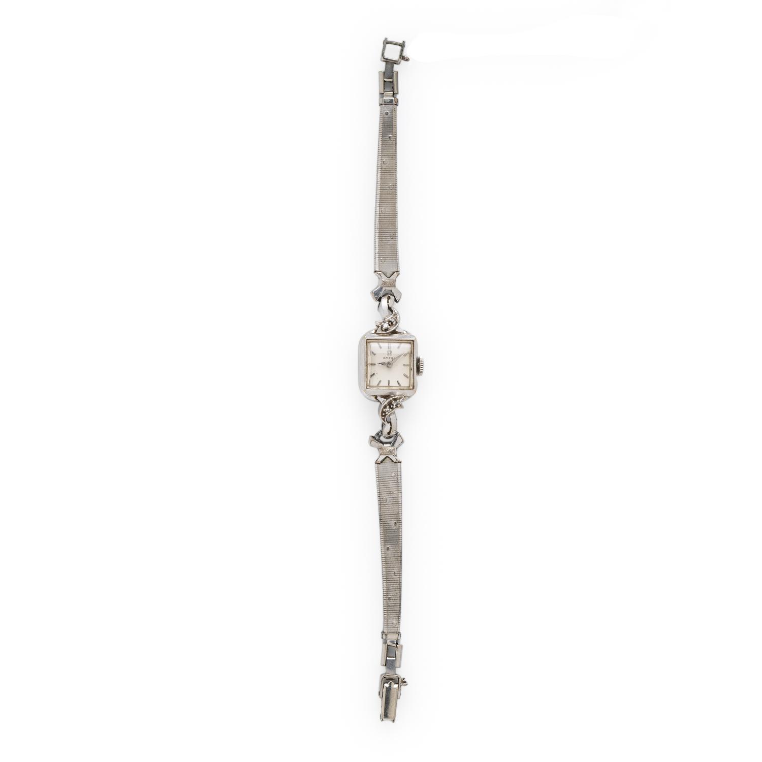 Omega, White Gold and Diamond Watch