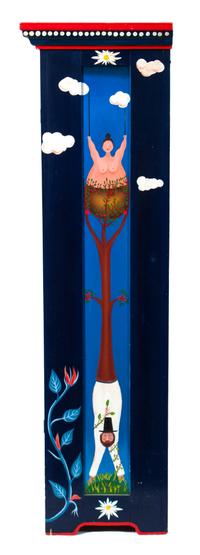 A Painted Wood Cabinet Height 66 inches. — FRIEDRICH (FRITZ) GROSS, 20TH CENTURY