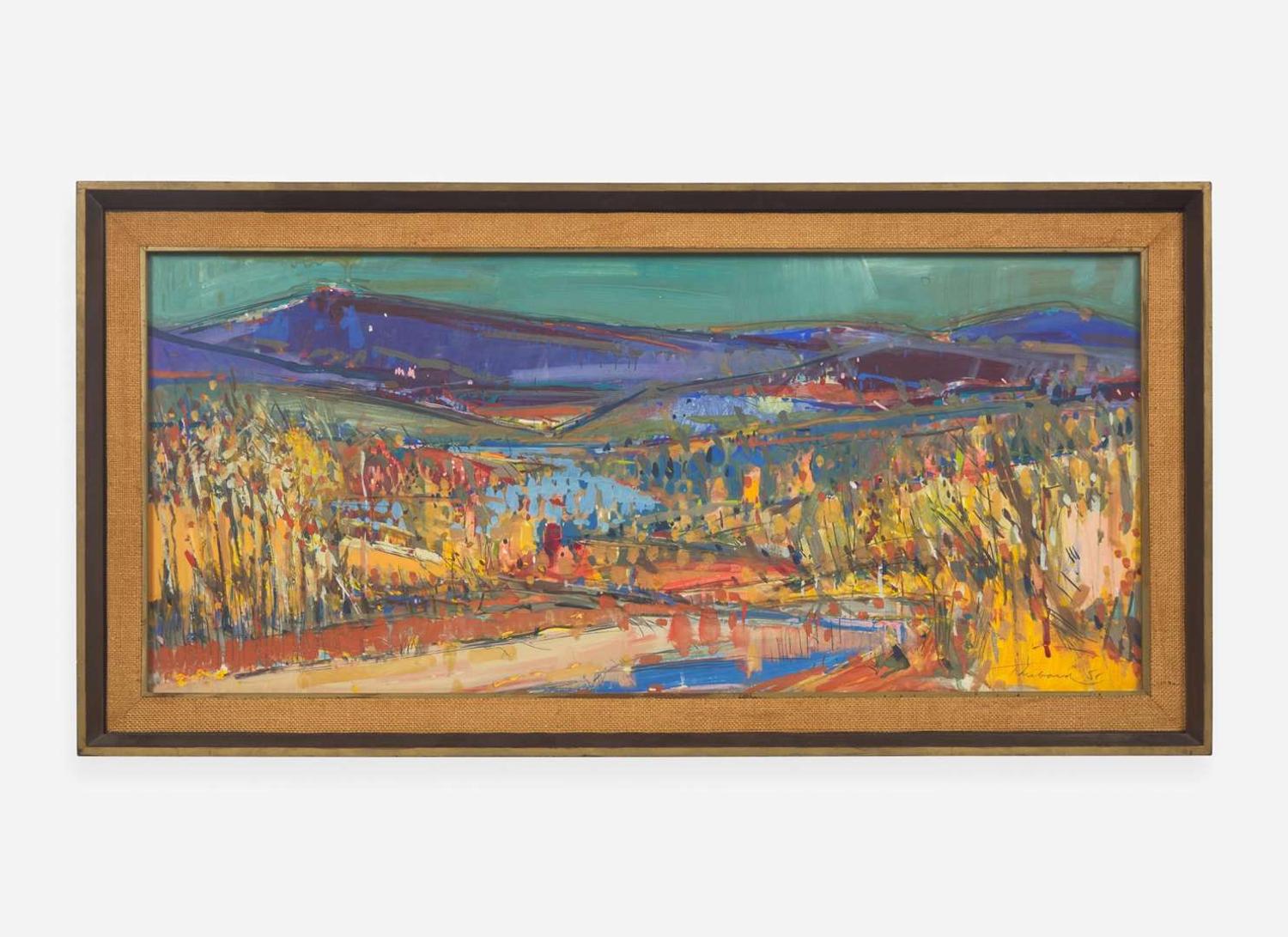 Wayne Thiebaud (American, 1920-2021) - River Canyon at Folsom