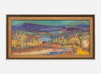 Wayne Thiebaud (American, 1920-2021) - River Canyon at Folsom