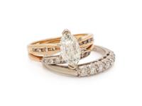 COLLECTION OF DIAMOND RINGS