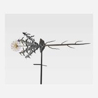 Garry Griffin (American, b. 1945) Gilt and Wrought Iron Dandelion Weathervane, USA, 1989
