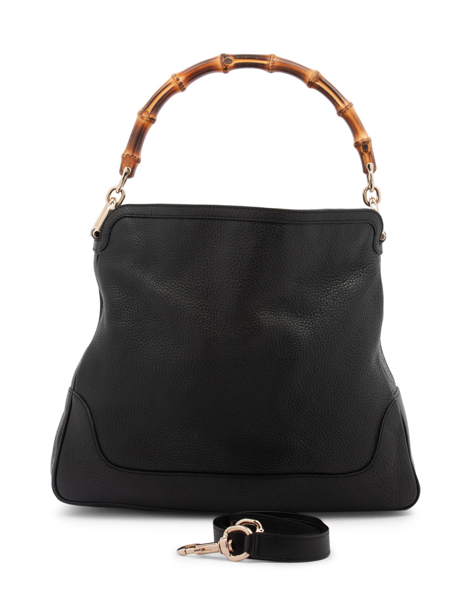 Gucci Black Leather Tote, 2000s