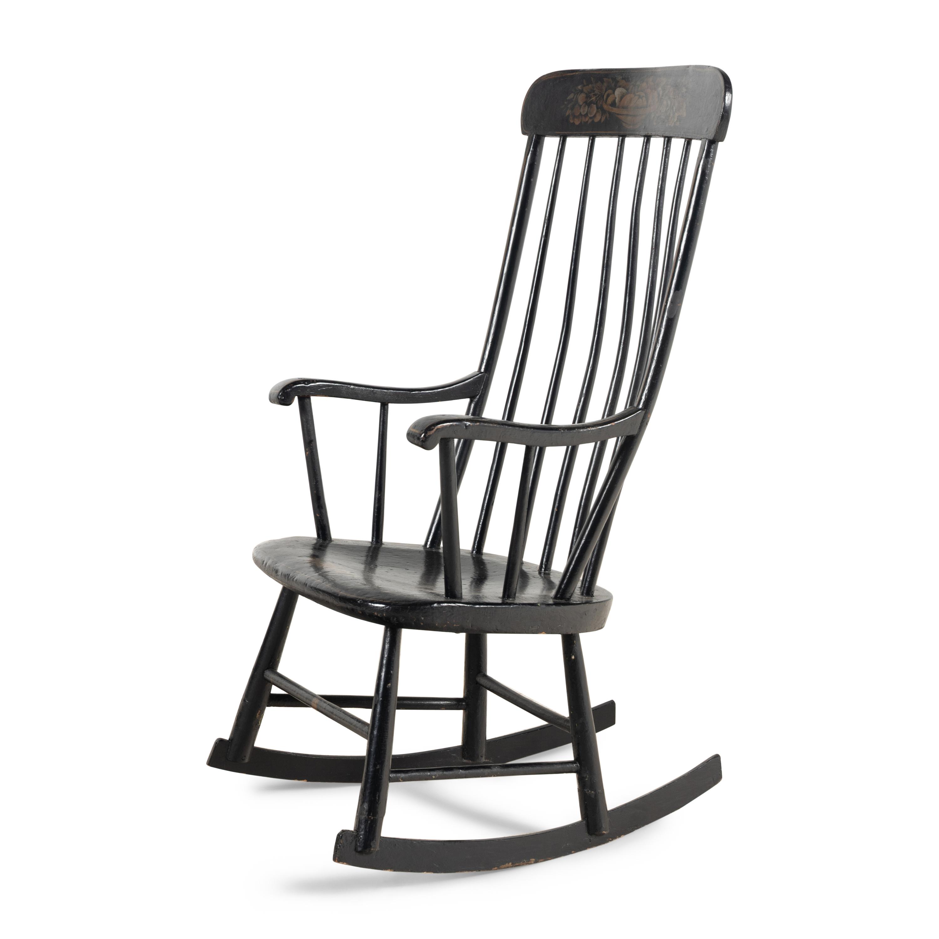 A New England Stenciled Rocking Chair