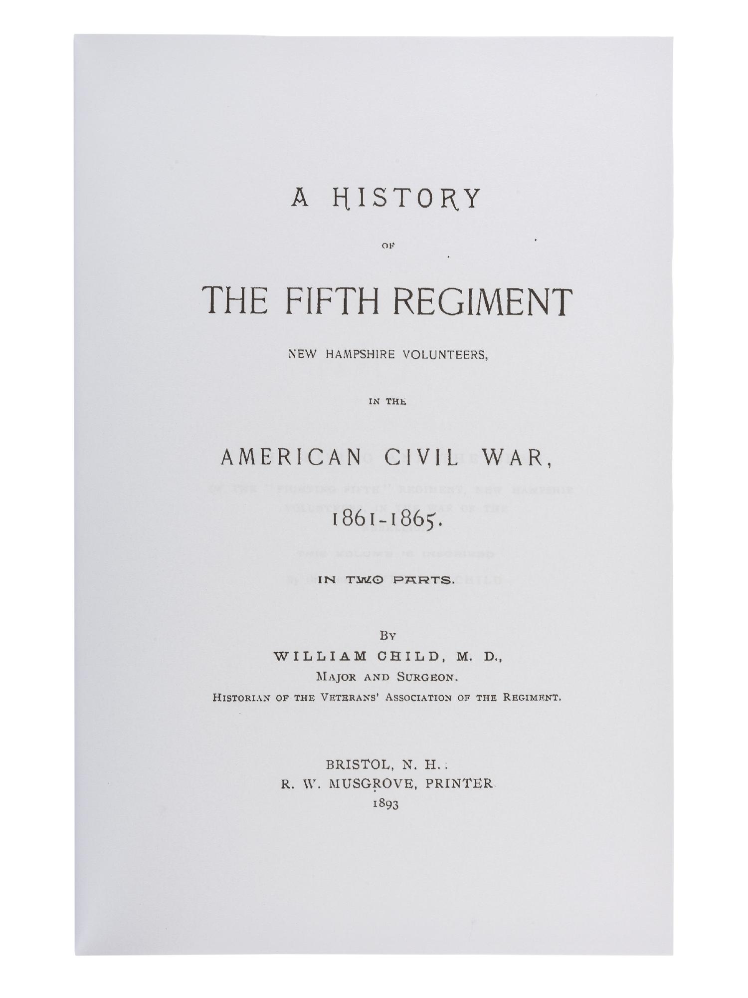 [CIVIL WAR]. New Hampshire 5th Infantry collection, identified to Charles F. Liscomb, WIA Antietam.