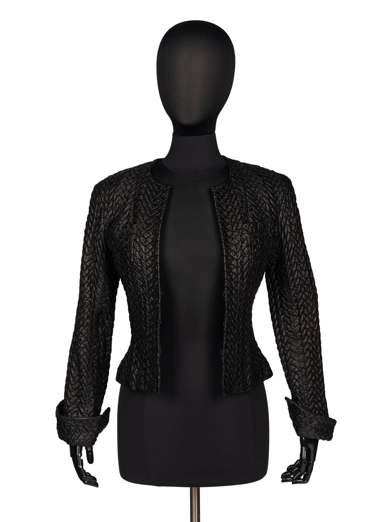 Chanel Embossed Leather Jacket