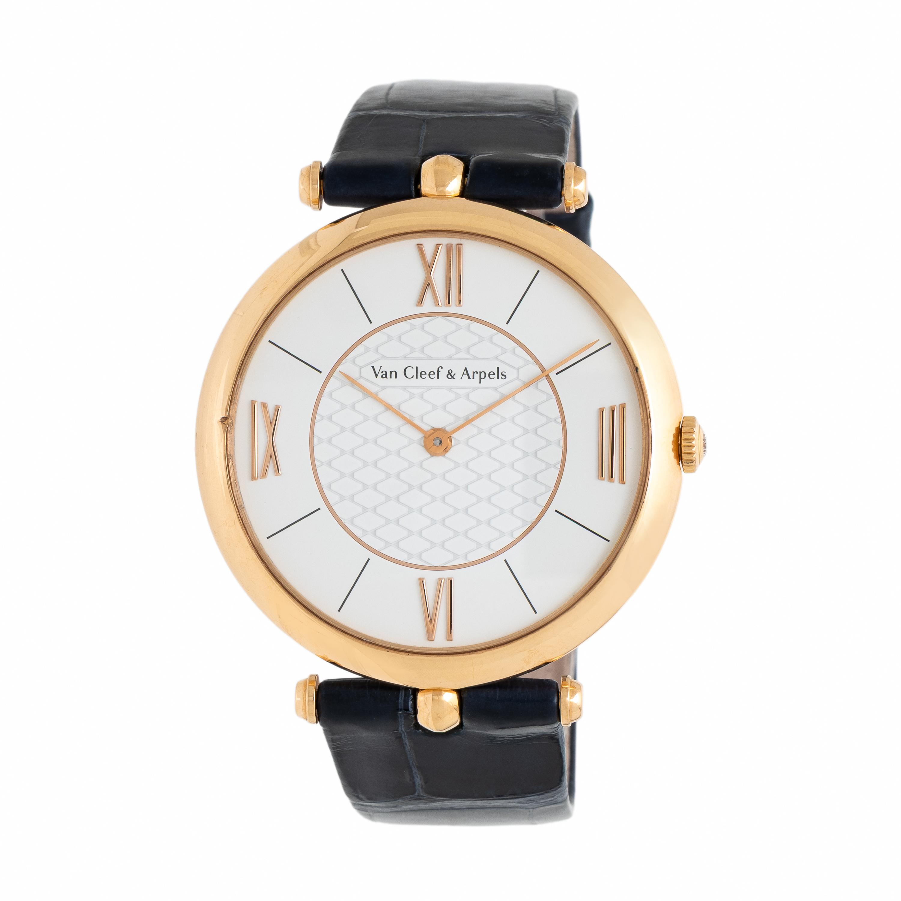 Van Cleef & Arpels, Ref. 2610178, 18K Rose Gold 'Pierre Arpels' Watch, with Pouch