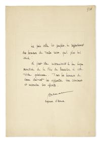 [Autographs & Manuscripts] Dai, Bao. Manuscript Document, signed