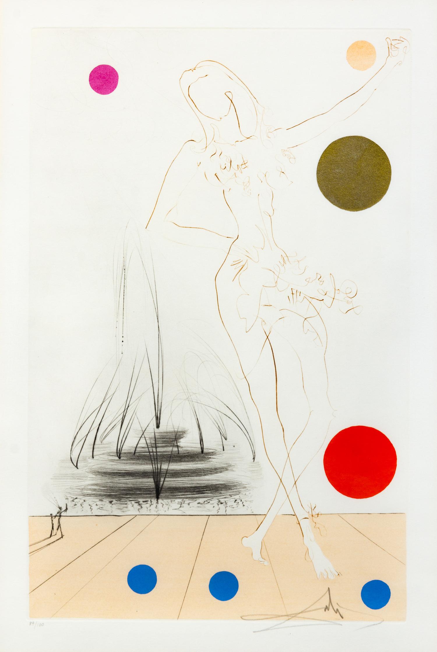 Salvador Dali, (Spanish, 1904-1989), Visions of Chicago, 1975 (suite of 4)
