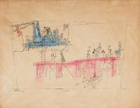 After Lyonel Feininger, (American/German, 1871-1956), copy after Excursion