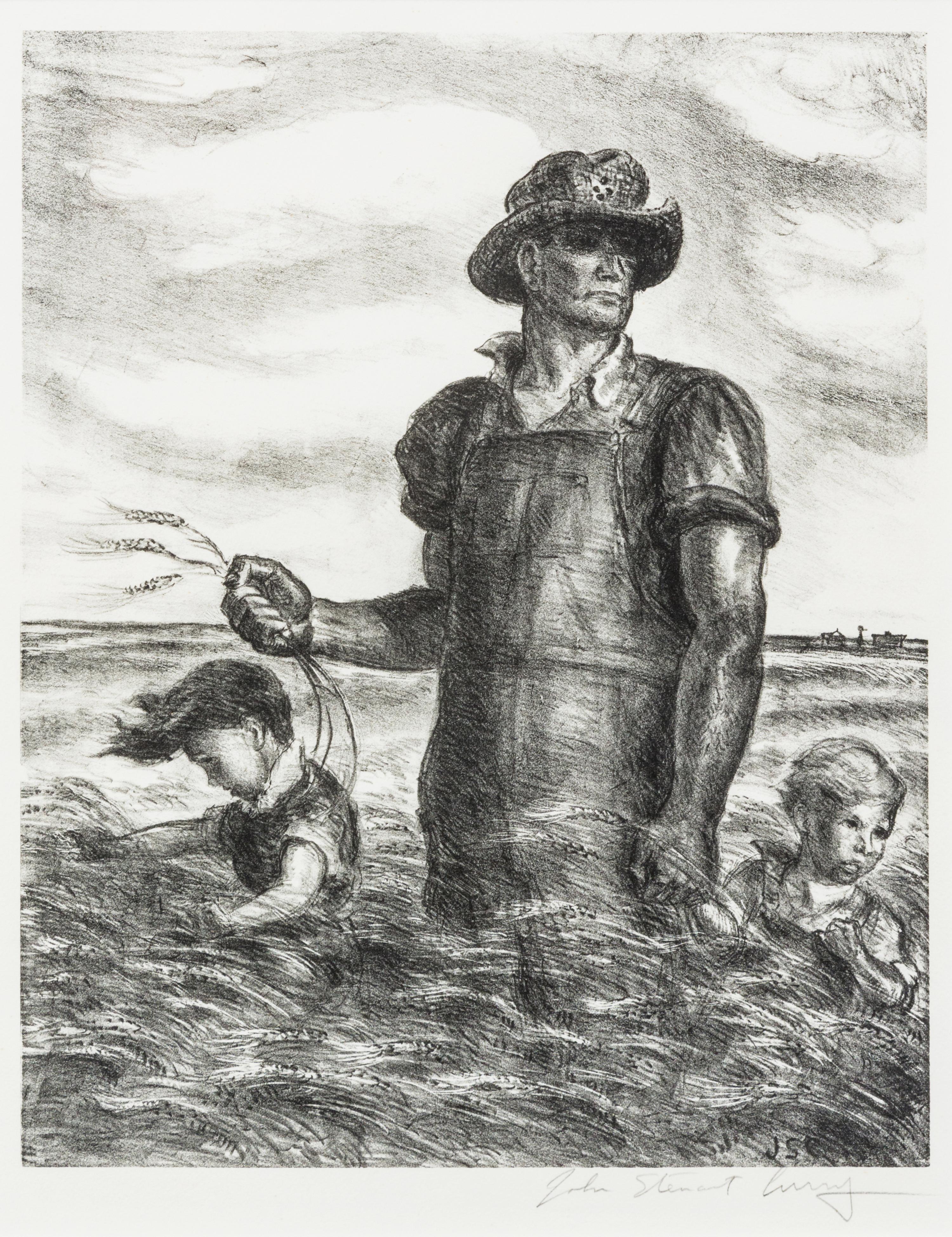John Steuart Curry, (American, 1897-1946), Our Good Earth, 1942