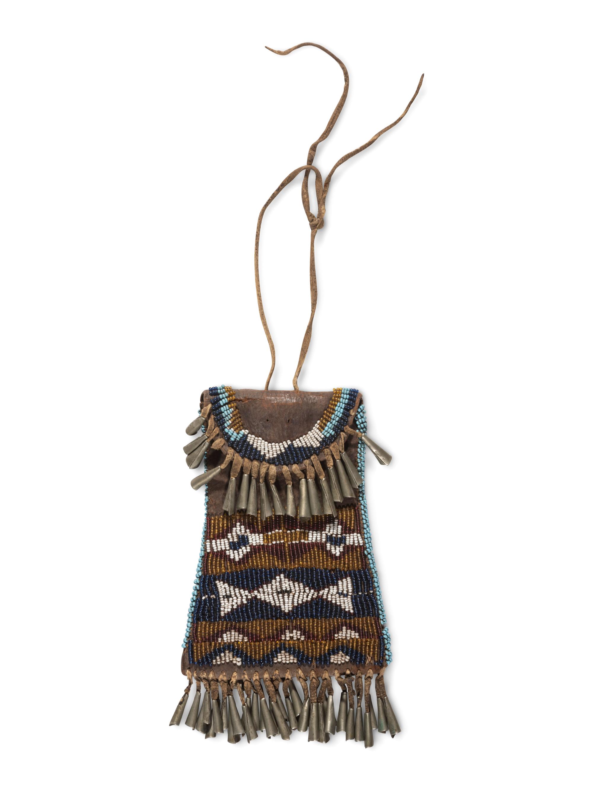 Southern Plains Beaded Hide Srike-a-Light Bag