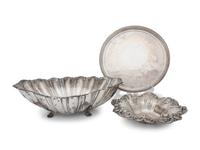 A Group of American Silver Bowls and Trays
