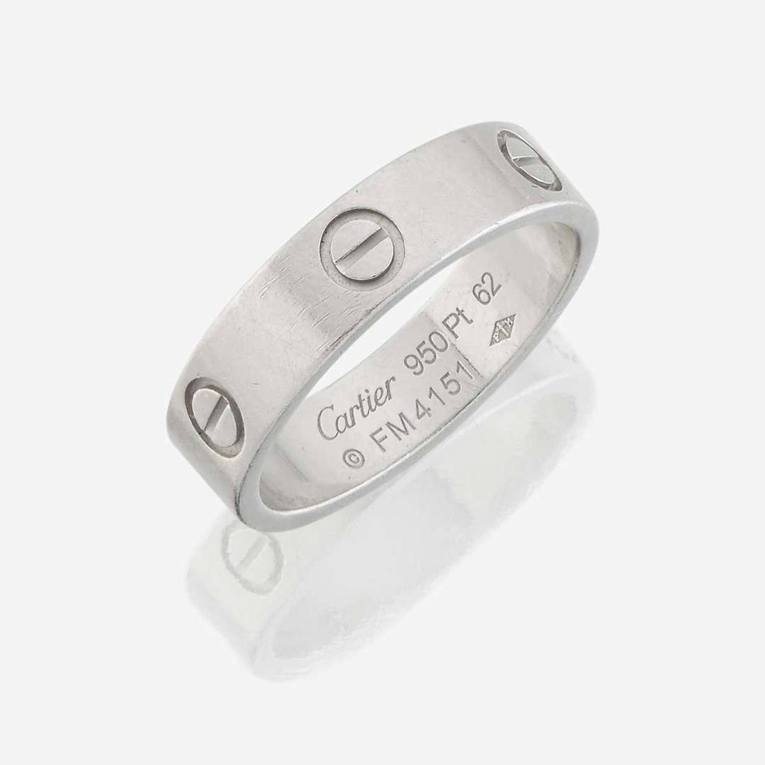 A platinum band, Cartier Love