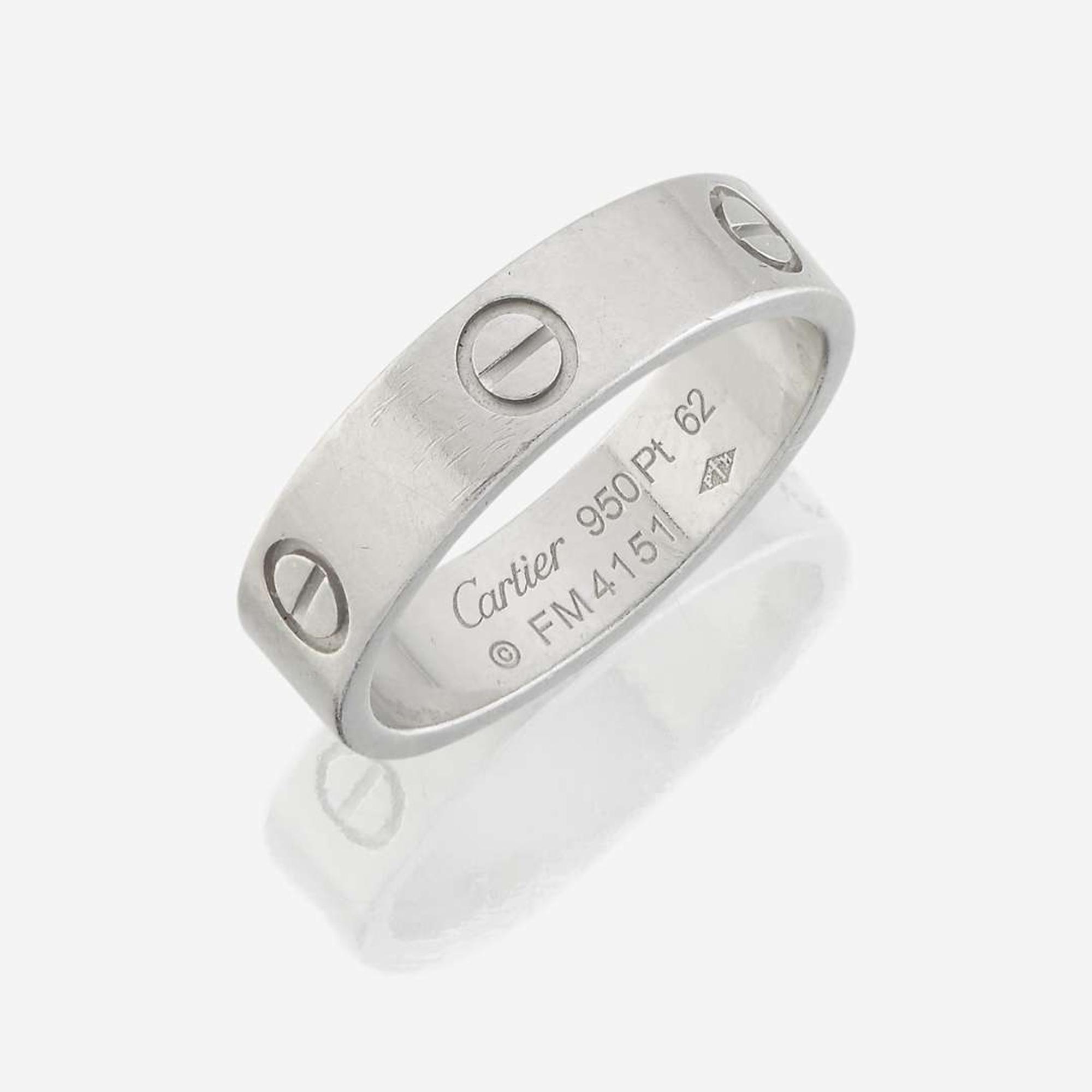 A platinum band, Cartier Love